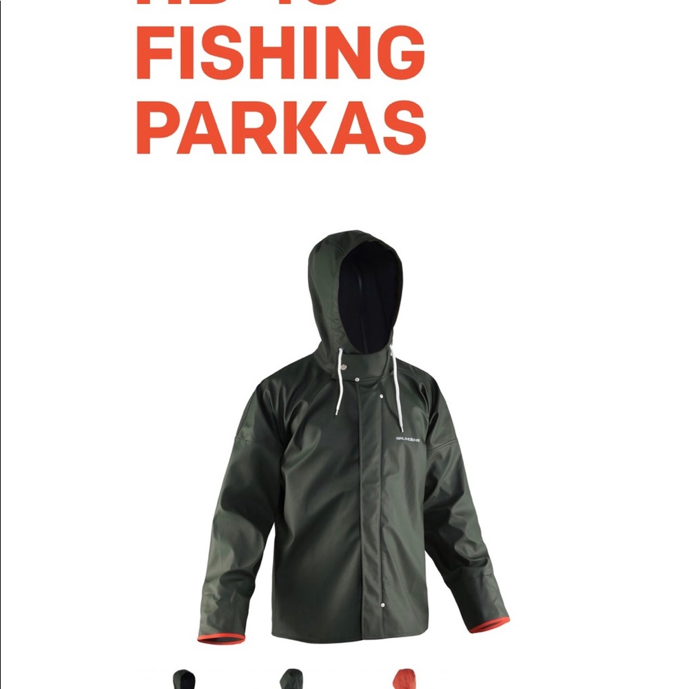Grundens HD 40 Fishing Parka - Color: Orange
